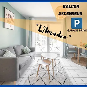 #l'amadeo#parking Privee/balcon/lumineux/qrt Calme Appartement
